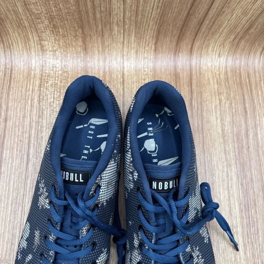 NOBULL Trainer SuperFabric Men Size 12.5 EU‎ 47 Navy Blue Floral Print Sneaker